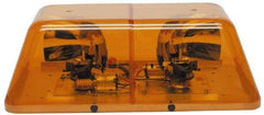 Federal Signal Emergency - 90,000 Candelas, Two 95 FPM Rotators, Permanent Mount Emergency Turbo Beam Light Assembly - Powered by 12 VDC, Amber - Apex Tool & Supply