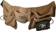 CLC - 29 to 46" Waist Tool Belt - 12 Pocket, 2" Wide, Industrial Yellow, Leather - Apex Tool & Supply