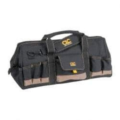 CLC - 32 Pocket Brown & Green Polyester Tool Bag - 24" Wide x 11" Deep x 12" High - Apex Tool & Supply