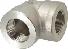 Value Collection - 1-1/2" Grade 304/304L Stainless Steel Pipe 90° Elbow - FNPT x FNPT End Connections, 3,000 psi - Apex Tool & Supply