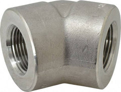Value Collection - 1" Grade 304/304L Stainless Steel Pipe 45° Elbow - FNPT x FNPT End Connections, 3,000 psi - Apex Tool & Supply