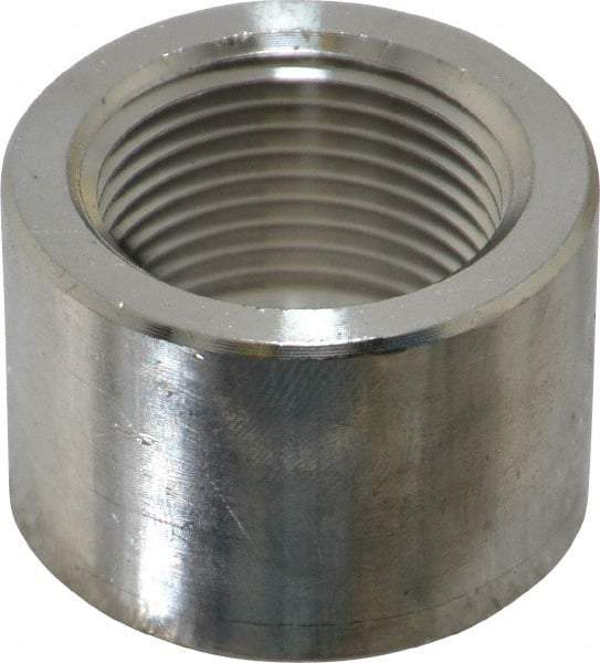 Merit Brass - 1" Grade 304/304L Stainless Steel Pipe Half Coupling - FNPT End Connections, 3,000 psi - Apex Tool & Supply