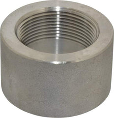 Merit Brass - 1-1/2" Grade 304/304L Stainless Steel Pipe Half Coupling - FNPT End Connections, 3,000 psi - Apex Tool & Supply