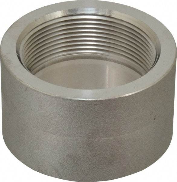 Merit Brass - 2" Grade 304/304L Stainless Steel Pipe Half Coupling - FNPT End Connections, 3,000 psi - Apex Tool & Supply