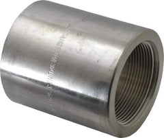 Merit Brass - 2 x 1-1/2" Grade 304/304L Stainless Steel Pipe Reducer Coupling - FNPT x FNPT End Connections, 3,000 psi - Apex Tool & Supply