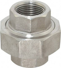 Value Collection - 1" Grade 304/304L Stainless Steel Pipe Union - FNPT x FNPT End Connections, 3,000 psi - Apex Tool & Supply
