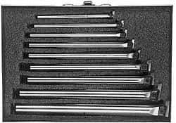 Everede Tool - 3/8" Min Diam Smallest Bar, 3/4" Min Diam Largest Bar, Alloy Steel Indexable Boring Bar Set - 7, 8-1/4, 9-1/2, 10" Max Bore Depth - Apex Tool & Supply