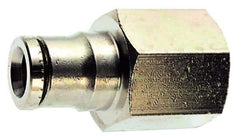 Norgren - 4mm Outside Diam, M5x0.8 Metric, Nickel Plated Brass Push-to-Connect Tube Female Connector - 260 Max psi, Tube to Metric Thread Connection, Nitrile O-Ring - Apex Tool & Supply