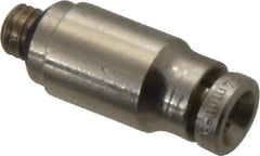 Norgren - 4mm Outside Diam, M5x0.8 Metric, Nickel Plated Brass Push-to-Connect Tube Male Connector - 260 Max psi, Tube to Metric Thread Connection, Nitrile O-Ring - Apex Tool & Supply