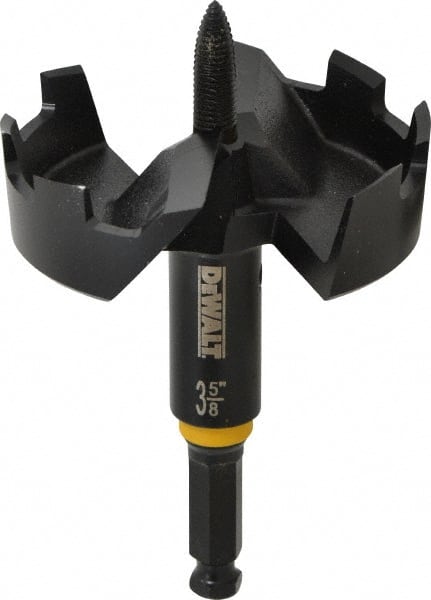 DeWALT - 3-5/8", 7/16" Hex Shank, Bright Finish, Steel Self Feed Drill Bit - Apex Tool & Supply