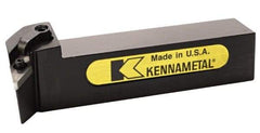 Kennametal - MVUN, Right Hand Cut, 3° Lead Angle, 1-1/4" Shank Height x 1-1/4" Shank Width, Negative Rake Indexable Turning Toolholder - 5" OAL, VN..43. Insert Compatibility, Series Kenloc - Apex Tool & Supply