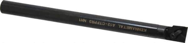 Kennametal - 23.62mm Min Bore Diam, 10" OAL, 3/4" Shank Diam, A-CTFP Indexable Boring Bar - TP.. Insert, Clamp Holding Method - Apex Tool & Supply