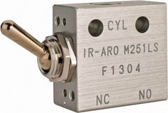 ARO/Ingersoll-Rand - 1/8" NPT Manual Mechanical Valve - 3-Way, 2 Position, Toggle/Manual & 0.2 CV Rate - Apex Tool & Supply