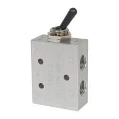 ARO/Ingersoll-Rand - 1/8" NPT Manual Mechanical Valve - 4-Way, 2 Position, Toggle/Manual & 0.2 CV Rate - Apex Tool & Supply
