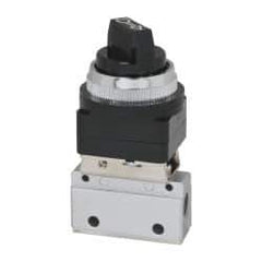 ARO/Ingersoll-Rand - 1/8" NPT Manual Mechanical Valve - 3-Way, 2 Position, Selector, One Valve/Manual & 0.2 CV Rate - Apex Tool & Supply