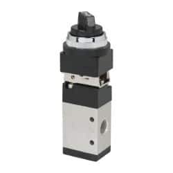 ARO/Ingersoll-Rand - 1/4" NPT Manual Mechanical Valve - 3-Way, 2 Position, Selector/Manual & 0.7 CV Rate - Apex Tool & Supply