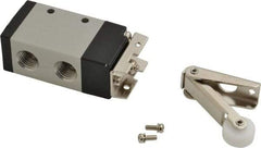 ARO/Ingersoll-Rand - 1/4" NPT Manual Mechanical Valve - 3-Way, 2 Position, Roller Lever/Spring & 0.7 CV Rate - Apex Tool & Supply