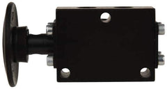 ARO/Ingersoll-Rand - 1/8" NPT Manual Mechanical Valve - 3-Way, 2 Position, Palm Button/Spring & 0.4 CV Rate - Apex Tool & Supply