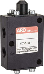 ARO/Ingersoll-Rand - 1/8" NPT Manual Mechanical Valve - 3-Way, 2 Position, Cam Stem/Spring & 0.4 CV Rate - Apex Tool & Supply
