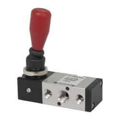 ARO/Ingersoll-Rand - 1/4" NPT Manual Mechanical Valve - 4-Way, 2 Position, Lever/Spring & 0.7 CV Rate - Apex Tool & Supply