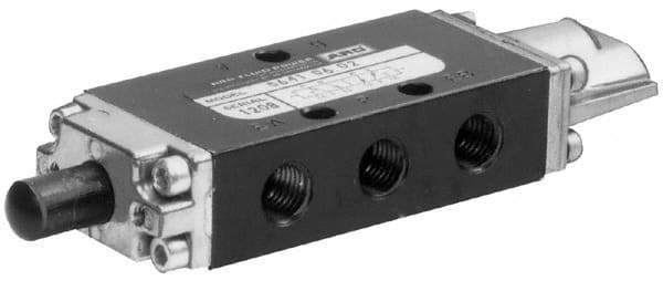 ARO/Ingersoll-Rand - 1/4" NPT Manual Mechanical Valve - 4-Way, 2 Position, Cam Stem/Spring & 0.7 CV Rate - Apex Tool & Supply