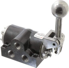 ARO/Ingersoll-Rand - 3/8" NPT Manual Mechanical Valve - 4-Way, 3 Position, Spring Return, 2.3 CV Rate - Apex Tool & Supply