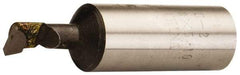 Made in USA - 5/16" Min Bore Diam, 1-1/2" Max Bore Depth, 5/8 Shank Diam, Boring Bar - Right Hand Cut, Carbide-Tipped, Bright Finish - Exact Industrial Supply