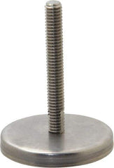 Gibraltar - 5/16-18 Bolt Thread, Stud Mount Leveling Pad & Mount - 250 Max Lb Capacity, 2.03" Base Diam, 2" Thread Length - Apex Tool & Supply
