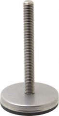 Gibraltar - 1/2-13 Bolt Thread, Stud Mount Leveling Pad & Mount - 500 Max Lb Capacity, 2.8" Base Diam, 4" Thread Length - Apex Tool & Supply