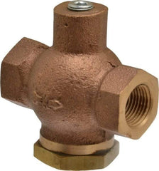 Kingston - 3/8" Brass Check Valve - Inline, FNPT x FNPT, 400 WOG - Apex Tool & Supply