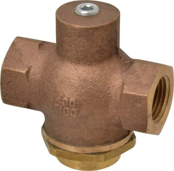 Kingston - 1/2" Brass Check Valve - Inline, FNPT x FNPT, 400 WOG - Apex Tool & Supply