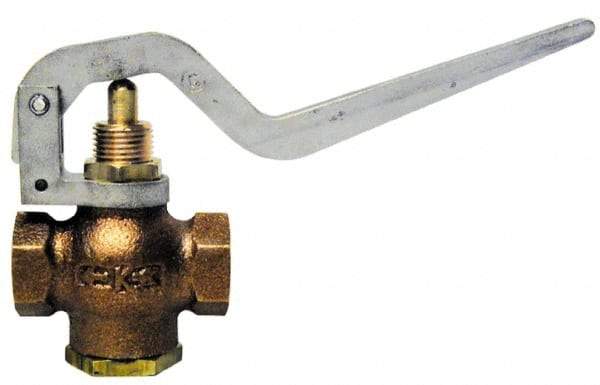 Kingston - 1-1/4" Pipe, 400 Max psi, Buna N Disc, Self Closing Control Valve - Balanced Valve Squeeze Lever, FNPT x FNPT End Connections - Apex Tool & Supply
