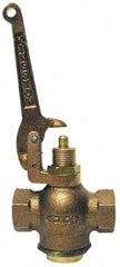 Kingston - 1" Pipe, 400 Max psi, Buna N Disc, Self Closing Control Valve - Pull Lever, FNPT x FNPT End Connections - Apex Tool & Supply
