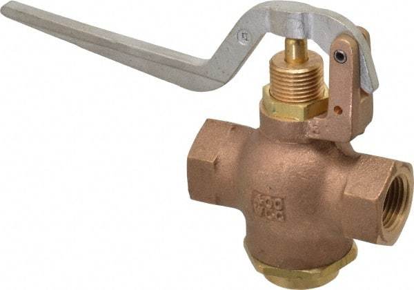 Kingston - 1/2" Pipe, 400 Max psi, Buna N Disc, Self Closing Control Valve - Squeeze Lever, FNPT x FNPT End Connections - Apex Tool & Supply