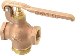 Kingston - 3/4" Pipe, 400 Max psi, Buna N Disc, Self Closing Control Valve - Squeeze Lever, FNPT x FNPT End Connections - Apex Tool & Supply