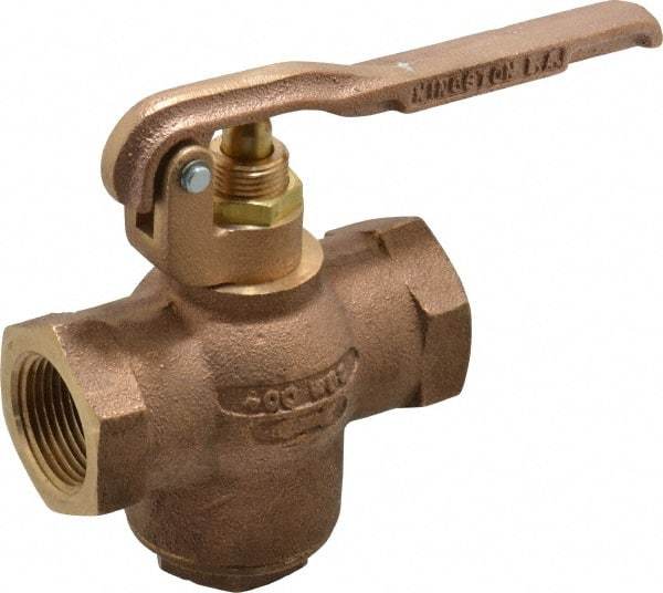 Kingston - 1" Pipe, 400 Max psi, Buna N Disc, Self Closing Control Valve - Squeeze Lever, FNPT x FNPT End Connections - Apex Tool & Supply