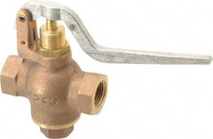 Kingston - 1/2" Pipe, 400 Max psi, Buna N Disc, Self Closing Control Valve - Balanced Valve Squeeze Lever, FNPT x FNPT End Connections - Apex Tool & Supply