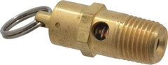 Kingston - 1/4" Inlet, ASME Safety Relief Valve - 150 Max psi, Brass - Apex Tool & Supply
