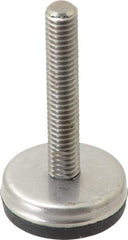 Gibraltar - 5/16-18 Bolt Thread, Stud Mount Leveling Pad & Mount - 250 Max Lb Capacity, 1.2" Base Diam, 1-1/2" Thread Length - Apex Tool & Supply