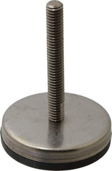 Gibraltar - 5/16-18 Bolt Thread, Stud Mount Leveling Pad & Mount - 250 Max Lb Capacity, 2.03" Base Diam, 2" Thread Length - Apex Tool & Supply