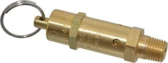 Kingston - 1/4" Inlet, ASME Safety Relief Valve - 200 Max psi, Brass - Apex Tool & Supply