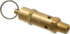 Kingston - 1/4" Inlet, ASME Safety Relief Valve - 300 Max psi, Brass - Apex Tool & Supply