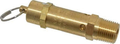Kingston - 1/2" Inlet, ASME Safety Relief Valve - 125 Max psi, Brass - Apex Tool & Supply
