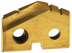 Allied Machine and Engineering - 21.6mm Diam x 5/32" Thick, Seat Code 1, Spade Drill Insert - TiN Coated, Carbide, Series T-A - Apex Tool & Supply