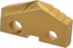Allied Machine and Engineering - 1-13/32" Diam x 1/4" Thick, Seat Code 3, 132° Included Angle Spade Drill Insert - TiN Coated, Cobalt, Series GEN2 T-A - Apex Tool & Supply