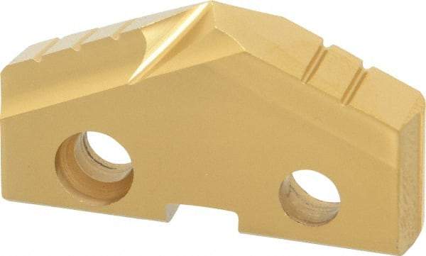 Allied Machine and Engineering - 1-7/16" Diam x 1/4" Thick, Seat Code 3, 132° Included Angle Spade Drill Insert - TiN Coated, Cobalt, Series GEN2 T-A - Apex Tool & Supply