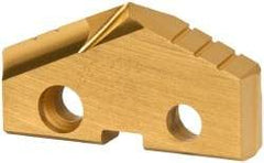 Allied Machine and Engineering - 1-1/2" Diam x 1/4" Thick, Seat Code 3, 132° Included Angle Spade Drill Insert - TiN Coated, Cobalt, Series GEN2 T-A - Apex Tool & Supply