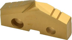 Allied Machine and Engineering - 1-17/32" Diam x 1/4" Thick, Seat Code 3, 132° Included Angle Spade Drill Insert - TiN Coated, Cobalt, Series GEN2 T-A - Apex Tool & Supply