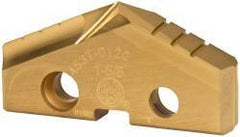 Allied Machine and Engineering - 1-5/8" Diam x 1/4" Thick, Seat Code 3, 132° Included Angle Spade Drill Insert - TiN Coated, Cobalt, Series GEN2 T-A - Apex Tool & Supply