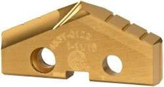 Allied Machine and Engineering - 1-11/16" Diam x 1/4" Thick, Seat Code 3, 132° Included Angle Spade Drill Insert - TiN Coated, Cobalt, Series GEN2 T-A - Apex Tool & Supply
